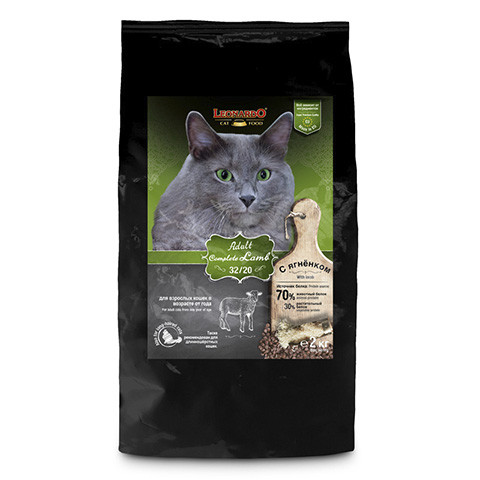 Сухой корм Leonardo Adult Complete для кошек Ягненок