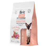 Brit Care Cat Sensitive Healthy Digestion корм сухой для кошек с чувствительным пищеварением, с ягнёнком и индейкой