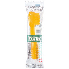 TiTBiT Dental+ лакомство для собак маленьких пород Зубная щетка с мясом индейки, для чистки зубов и защиты от зубного налета