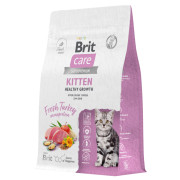 Brit Care Cat Kitten Healthy Growth корм сухой для котят, беременных и кормящих кошек, с индейкой
