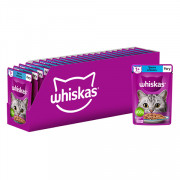 Whiskas корм консервированный для взрослых кошек треска,лосось рагу 75г