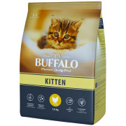 Mr.Buffalo KITTEN корм сухой для котят, беременных и кормящих кошек, курица