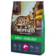 Mr.Buffalo STERILIZED ADULT корм сухой для стерилизованных кошек и кастрированных котов, лосось
