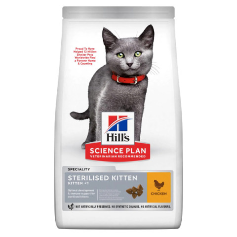 Hill's Science Plan Sterilised корм сухой для стерилизованных котят, курица