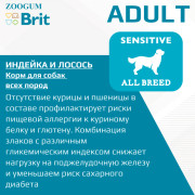 Brit Premium Dog Sensitive корм сухой для собак всех пород с чувствительным пищеварением, лосось и индейка