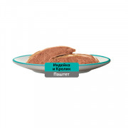 Whiskas корм консервированный для взрослых кошек паштет индейка, кролик 75г