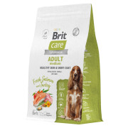 Brit Care Dog Adult Medium Healthy Skin&Shiny Coat корм сухой для собак средних пород, здоровая кожа и шерсть, с индейкой и лососем