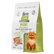 Brit Care Dog Adult Small Healthy Skin&Shiny Coat корм сухой для собак мелких пород, здоровая кожа и шерсть, с индейкой и лососем