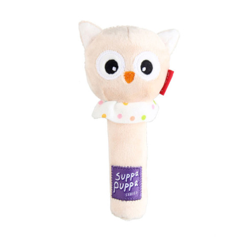 GiGwi SUPPA PUPPA Игрушка для маленьких собак Сова с пищалкой 15см