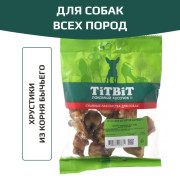 TiTBiT лакомство для собак Хрустики из корня бычьего, для чистки зубов, для поощрения