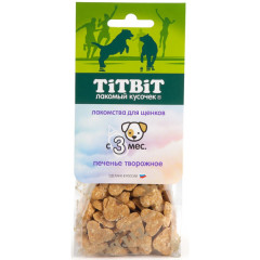 TiTBiT лакомство для щенков Печенье творожное, для поощрения, для дрессуры