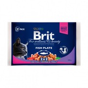 Brit Premium паучи для кошек рыбная тарелка набор