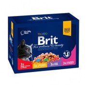 Brit Premium паучи для кошек семейная тарелка набор