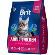 Brit Premium Cat Adult Chicken корм сухой для кошек, курица