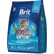 Brit Premium Cat Kitten корм сухой для котят, с курицей и лососем