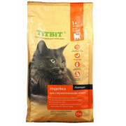 TiTBiT корм сухой для стерилизованных кошек, индейка