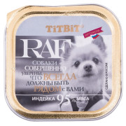 TiTBiT RAF корм консервированный для собак, индейка, паштет