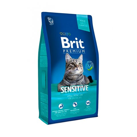 Brit Premium Cat Sensitive для кошек с чувствительным пищеварением с ягненком