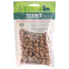 TiTBiT Золотая коллекция лакомство для собак Подушечки глазированные с начинкой из индейки, для поощрения