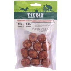 TiTBiT Золотая коллекция лакомство для собак Фрикадельки из индейки в клюквенном соусе, для поощрения