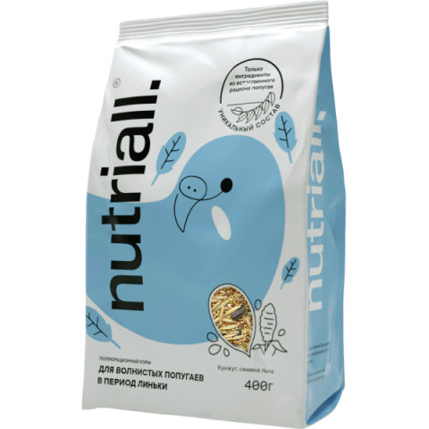 Nutriall Полнорационный корм для волнистых попугаев в период линьки