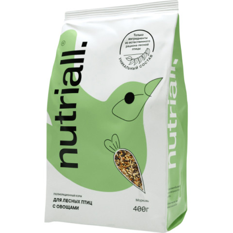 Nutriall Полнорационный корм для лесных птиц с овощами