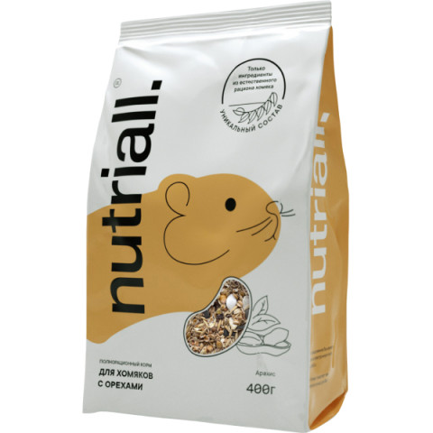 Nutriall Полнорационный корм для хомяков с орехами
