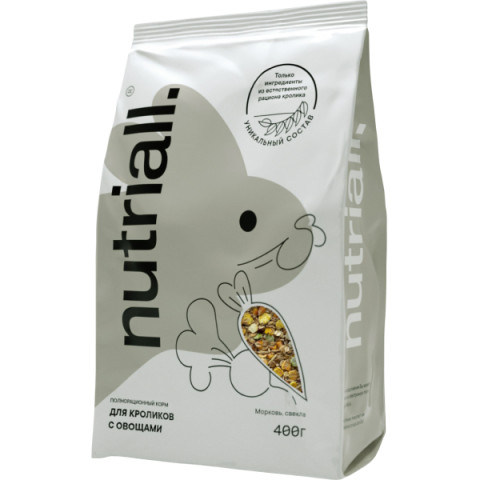 Nutriall Полнорационный корм для кроликов с овощами