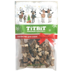 TitBit Косточки мясные для собак с индейкой и творогом Новогодняя коллекция 90гр