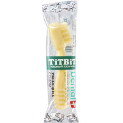 TiTBiT Dental+ лакомство для собак мелких пород Зубная щетка с сыром, для чистки зубов и укрепления эмали