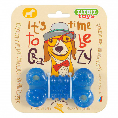 TiTBiT Игрушка для собак жевательная Косточка 10 см