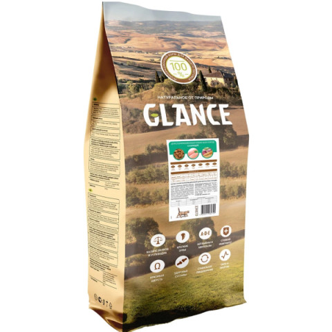 GLANCE корм сухой для стерилизованных кошек с курицей