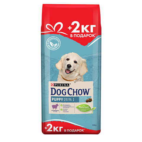 Сухой корм Dog Chow для щенков с ягненком