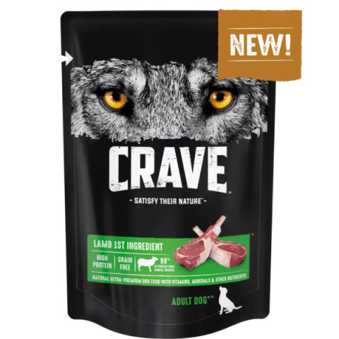 CRAVE Корм консервированный для взрослых собак Ягненок