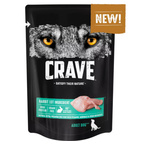 CRAVE Корм консервированный для взрослых собак Кролик