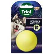 Triol игрушка NIGHT CITY для собак из винила Мяч-неон