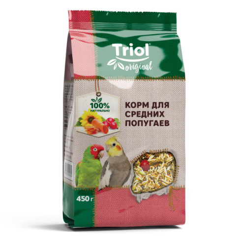 Triol корм Original для средних попугаев