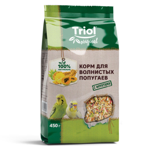 Triol корм Original для волнистых попугаев с фруктами