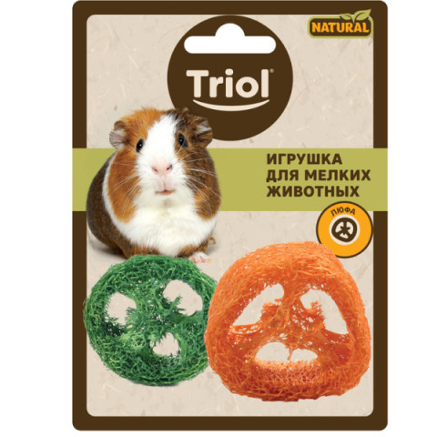 Triol игрушка NATURAL для мелких животных из люфы Ломтики