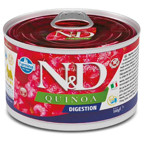 Farmina N&D DOG QUINOA DIGESTION MINI консервы для собак мини для поддержки пищеварения с Киноа 140гр