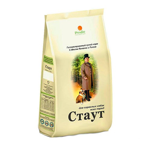 Стаут корм сухой для взрослых собак ягненок/рис
