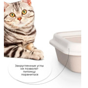 ЗооЭкспресс Туалет МЕГАКИС туалет для кошек с сеткой и рамкой 46х34,5х14см