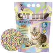 Cat Step Tofu Tutti Frutti растительный комкующийся наполнитель для кошачьего туалета