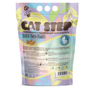 Cat Step Tofu Tutti Frutti растительный комкующийся наполнитель для кошачьего туалета