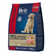 Brit Premium Dog Adult Large and Giant с курицей для взрослых собак крупных и гигантских пород 15кг РФ