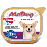 Mr.Dog консервы для собак с говядиной