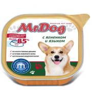 Mr.Dog консервы для собак с ягненком и языком