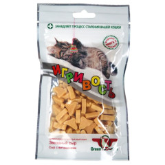 GreenQzin лакомство для кошек игривость сырные звездочки с витаминами