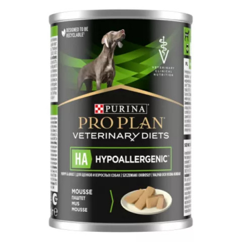 Purina Pro Plan Veterinary Diets HA Hypoallergenic консервы для щенков и взрослых собак при аллергических реакциях
