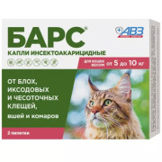 АВЗ Барс капли для кошек инсектоакарицидные